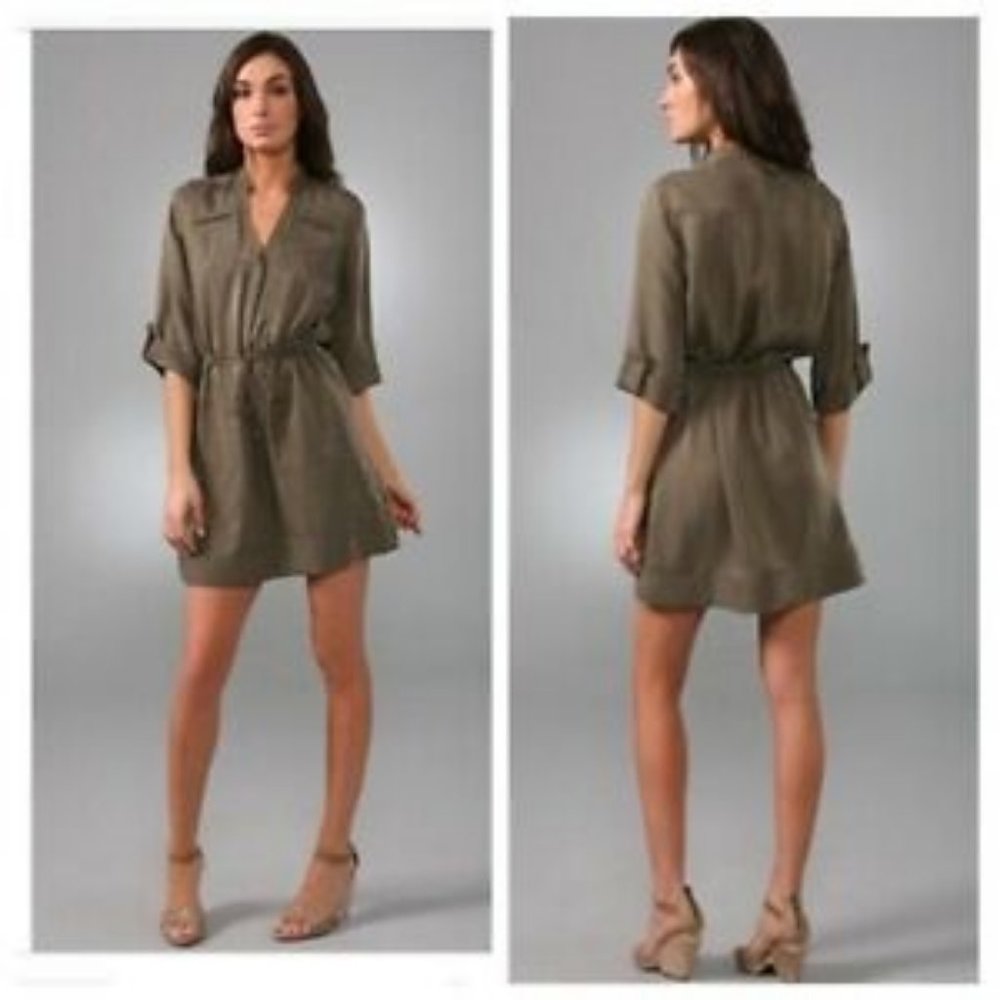 Diane Von Furstenberg olive Dress 8, like new